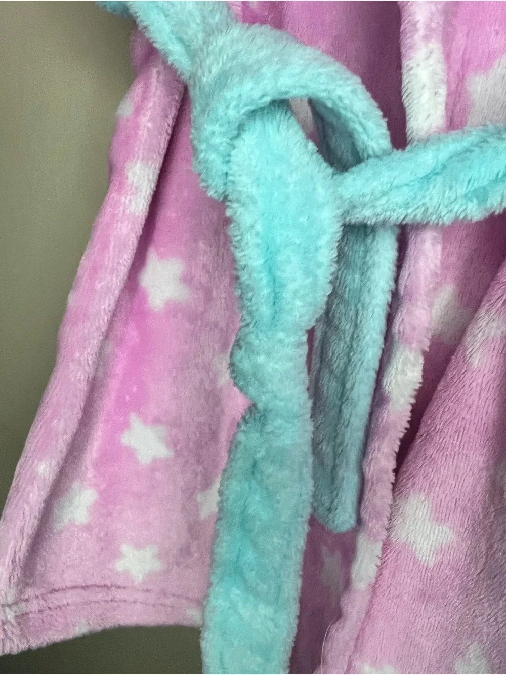 Peppa Pig Pink Star Kids Robe with Hood 4-5T
